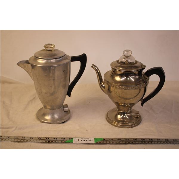 (2) Coffee Percolators (No Cords)