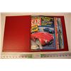Image 1 : (12) 1985 Car Review Magazines w/ Binder