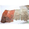 Image 2 : (4) Pair leather Welding Gloves-various conditions