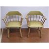 Image 1 : *(2) Wood Chairs with vinyl seat cushion