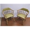 Image 4 : *(2) Wood Chairs with vinyl seat cushion