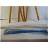 Image 3 : *assorted size metal curtain rods, asst’d size vacuum bags, wooden stand