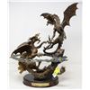Image 1 : LARGE ARTIST SIGNED BRONZE DRAGON STATUE LTD EDIT