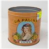 Image 1 : ANTIQUE LA PALINA TOBACCO TIN