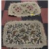 Image 1 : PAIR HAND EMBROIDERED WOOL ARTWORK