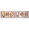 Image 1 : PAIR 1965 ALBERTA LICENSE PLATES