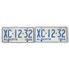 Image 1 : PAIR 1966 ALBERTA LICENSE PLATES