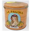 Image 1 : ANTIQUE LA PALINA TOBACCO TIN
