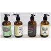 LOT OF 4 ORGANIC FUNNY SOAP BOTTLES FULL NEW