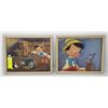 Image 1 : PAIR OF 1930S PINNICHIO DISNEY SOUVENIR PICTURES