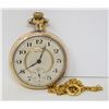 Image 1 : 1919 WALTHAM 17J GOLD FILL POCKET WATCH W CHAIN