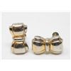 Image 1 : PAIR OF GOLD TONE COSTUME JEWELRY BOW EARRINGS