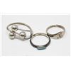 Image 1 : LOT 3 SILVER RINGS MADAME RAC