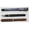 Image 1 : LOT OF THREE VINTAGE FOUNTAIN PENS