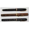 Image 1 : LOT OF THREE VINTAGE FOUNTAIN PENS