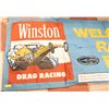 Image 3 : LARGE VINTAGE DRAG RACE BANNER ORIGINAL