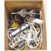 Image 1 : BOX FULL OF EXTENSION CORDS AND POWER BARS