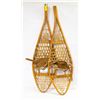Image 1 : PAIR ANTIQUE SNOW SHOES CAT GUT