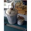 Image 3 : 2 Galvanized Gas Cans