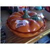 Image 1 : Ceramic Pumpkin Covered Dish