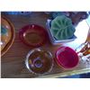 Image 1 : Lot of 10 Serving Bowls - One Carnival Glass
