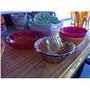 Image 2 : Lot of 10 Serving Bowls - One Carnival Glass