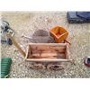 Image 3 : 3 Wooden Planters - Cart 30" Long