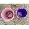Image 2 : Lot of 12 Plastic Planters - Approx. 9" High