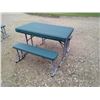 Image 1 : Plastic Folding Picnic Table and Benches - 44"