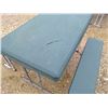 Image 2 : Plastic Folding Picnic Table and Benches - 44"