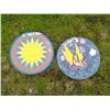 Image 1 : 2 Steppingstones - Sun and Fairy - 15 1/2"dia