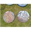 Image 1 : 2 Steppingstones - Bear Cubs and Raccoons 15 1/2" dia