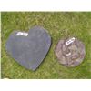 Image 1 : Heart and Rattlesnake Steppingstones 16 1/2 and 10 1/2"
