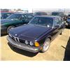 Image 1 : Black 1986 BMW 735i VIN: WBAFH840XG0977441 (not tested, Has Keys)