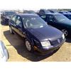 Image 4 : Black 2000 Volkswagen Jetta VIN: 3VWSE29M8YM173895 (not tested, Has Keys)