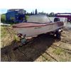 Image 1 : 15' Boat on Single Axle Trailer and 60HP Motor *UNTESTED*