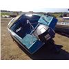 Image 2 : 15' Fiberglass Speed Boat w/ Evinrude 140 Sport Motor *UNTESTED*