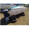 Image 3 : 15' Fiberglass Speed Boat w/ Evinrude 140 Sport Motor *UNTESTED*