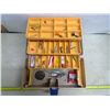Image 2 : Tan Old Pal Tackle Box w/ Hooks