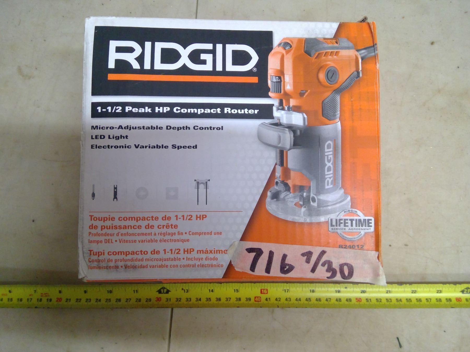 Ridgid Compact Router - Like New - Schmalz Auctions