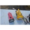 Image 2 : Flash Lights (2), Partial Roll of Brass #16 Double Jack Chain