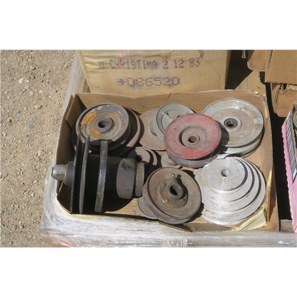 Assorted pulleys