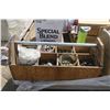 Image 1 : Wood Tool Tray w/ Contents