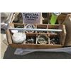 Image 2 : Wood Tool Tray w/ Contents