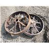 Image 1 : 2 Steel Wheels - 34" dia