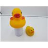 Image 1 : Rubber Duckie Pool/ Hot Tub Floating Puck Bromine/Chlorine Dispenser & To Hot Indicator for Children