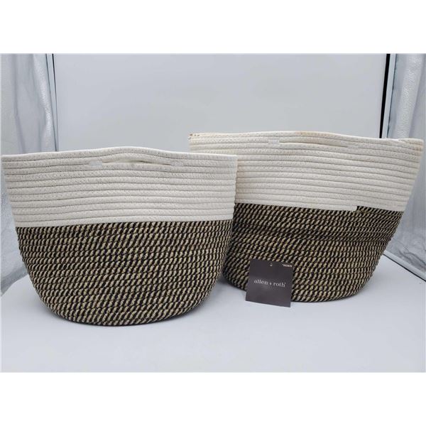 Allen & Roth Fabric Bag Planters (set of 2)