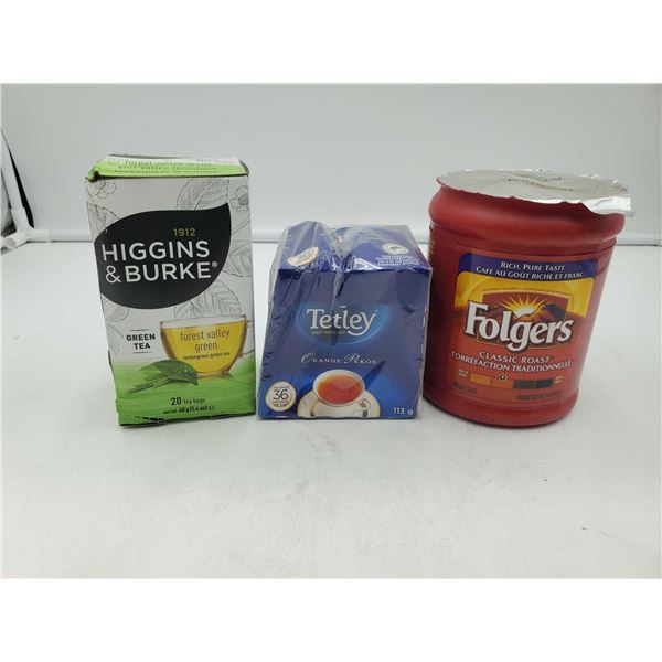 Lot of Assorted Teas and Coffee