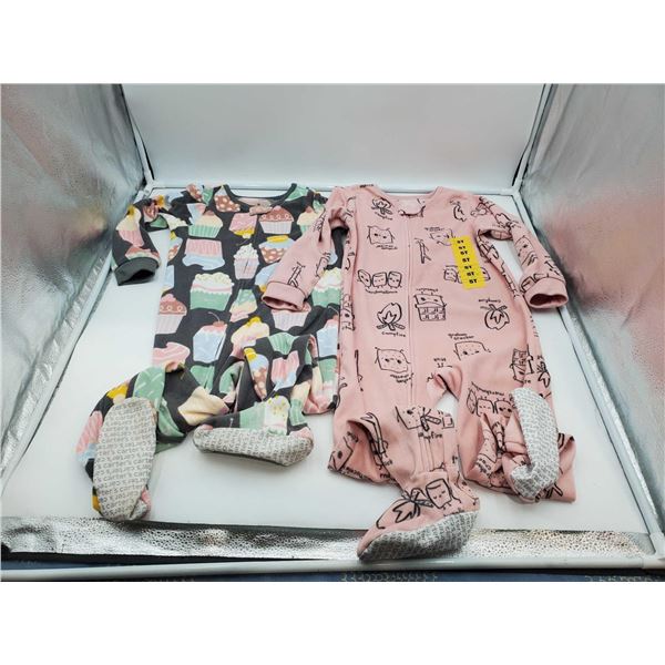 Carters Fleece Zip Up Pajamas (5T)
