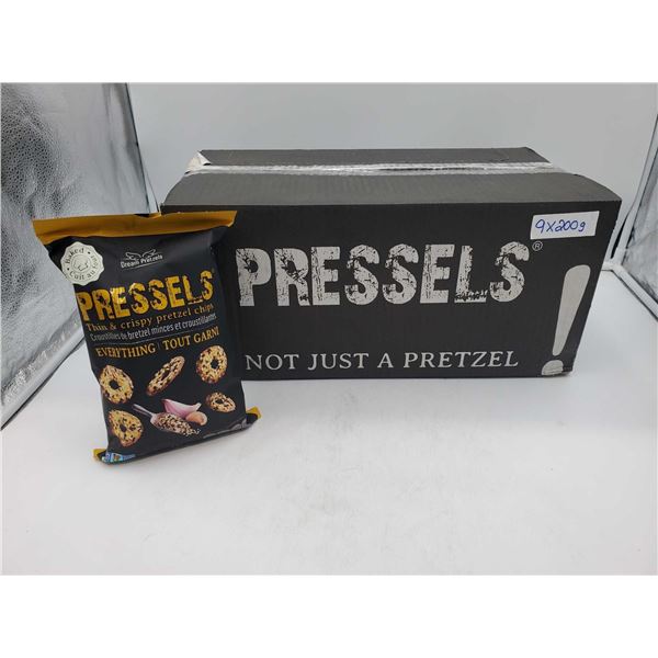 Pressels Everything Thin & Crispy Pretzel Chips (9 x 200g)